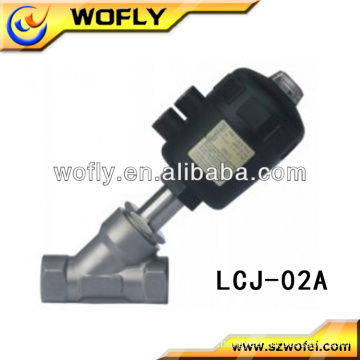 Stainless Steel Pneumatic Piston Angle Seat Valve